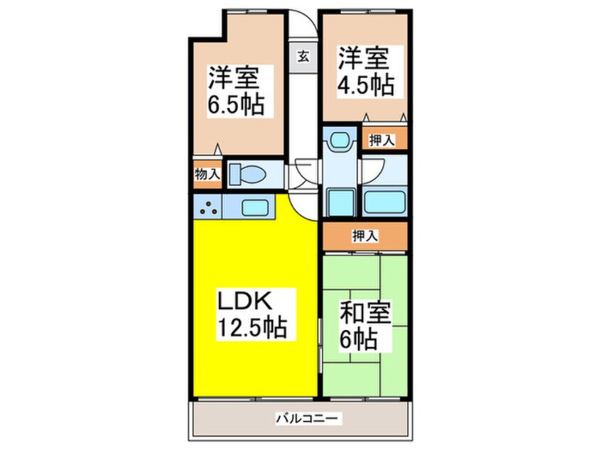 間取図 ﾌﾛｰﾗﾙｺｰﾄ