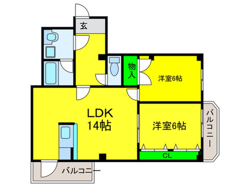 間取図 ジオナ泉北深井