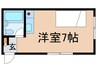 小花マンション 1Rの間取り