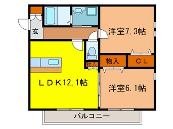 間取図 チェリーヒルズ