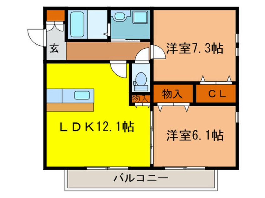 間取図 チェリーヒルズ