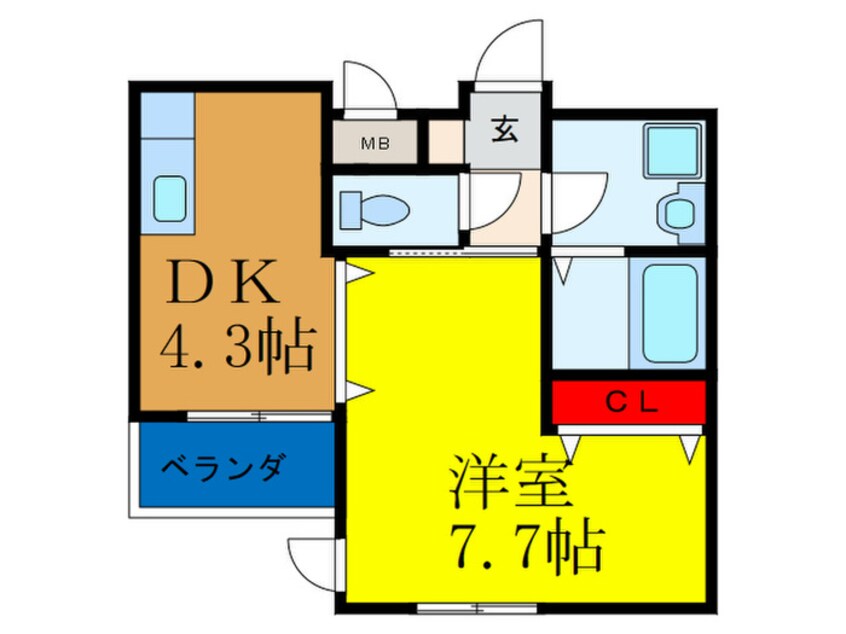 間取図 アズールパーク