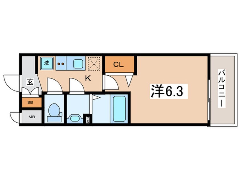 間取図 ララプレイス天王寺シエロ(302)