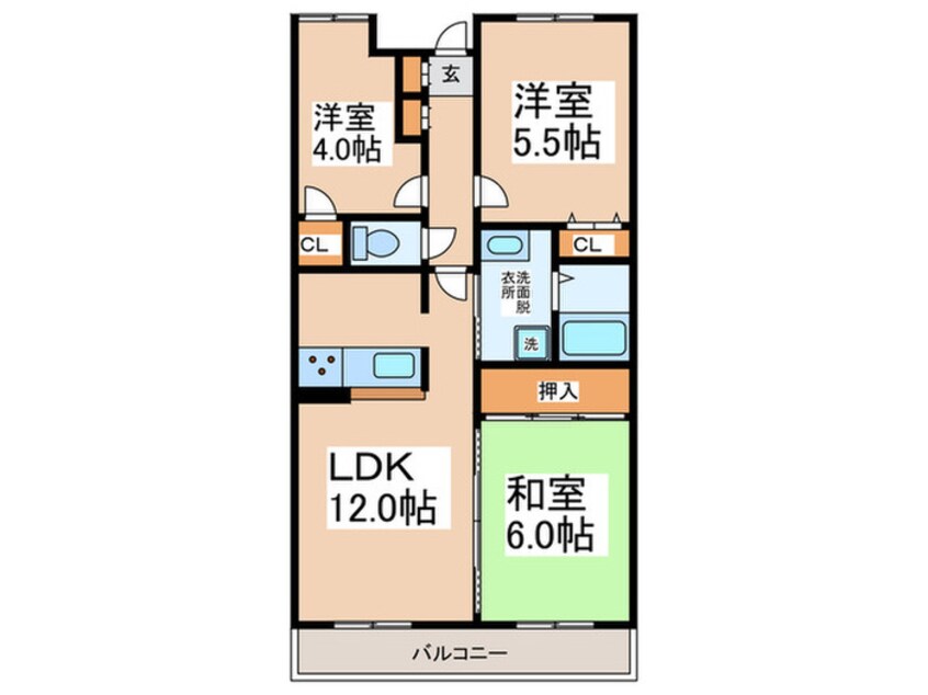 間取図 ハイネスピヴァット