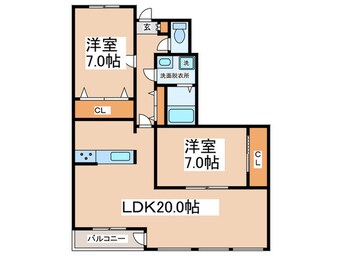 間取図 ハイネスピヴァット