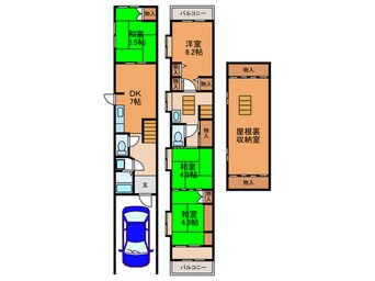 間取図 守口市豊秀町一戸建て