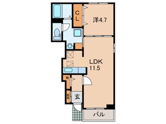 間取図 フェリーチェⅠ