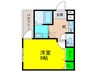 フジパレス羽衣 1Kの間取り