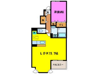 間取図 ピアッツァ羽倉崎