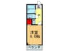 ベルシャンテ 1Kの間取り