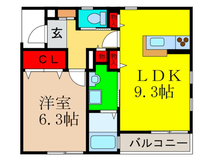 間取図 Ｙベラ－ノ