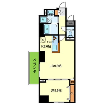 間取図 エスプラナーダ森の宮