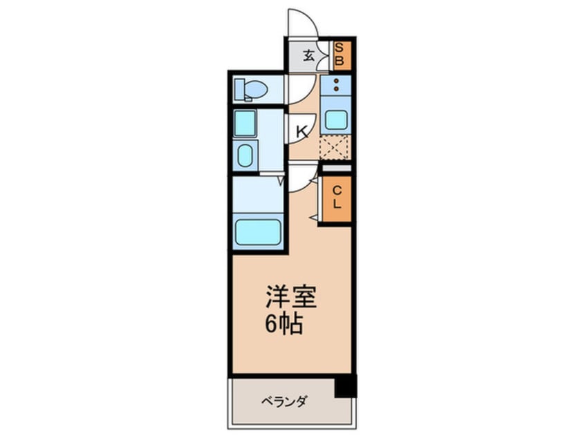 間取図 仮)ワールドアイ大阪West　Gate