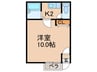 メゾンドモリタⅡ 1Kの間取り