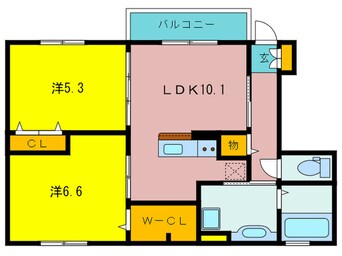 間取図 ル グランシャリオ A棟