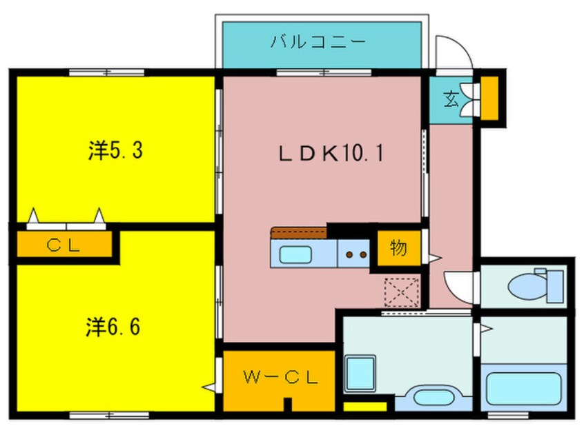 間取図 ル グランシャリオ A棟