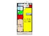 ワンモアオッツ 1LDKの間取り