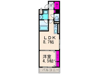 間取図 グランブルー高槻