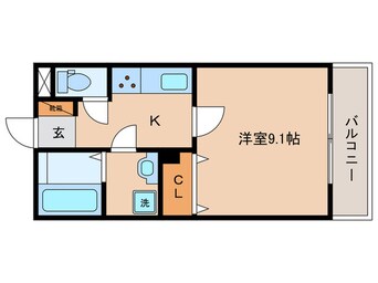 間取図 エルマージュ安朱