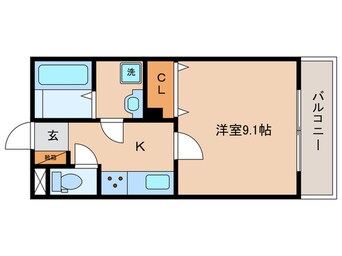 間取図 エルマージュ安朱