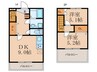 エルマージュ安朱 2DKの間取り