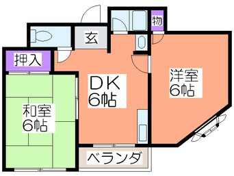 間取図 パステル南野