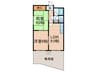 サンフロ－レ千代ケ丘 2LDKの間取り