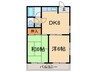 サンフロ－レ千代ケ丘 2DKの間取り