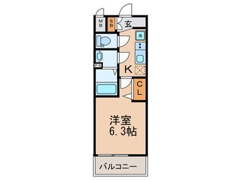間取図 ララプレイス天王寺シエロ(502)