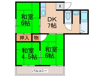 間取図 petitベルン沢ノ町