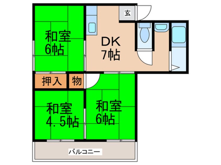 間取図 petitベルン沢ノ町