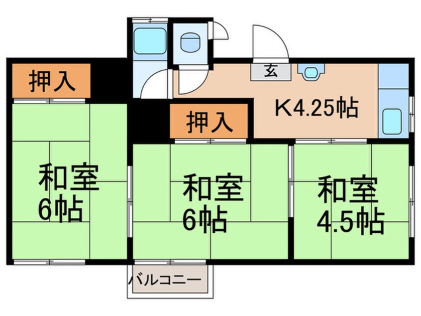 間取図 petitベルン沢ノ町