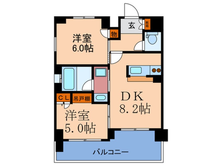間取図 ｴｽﾃﾑﾌﾟﾗｻﾞ梅田中崎町Ⅲ(S1305)