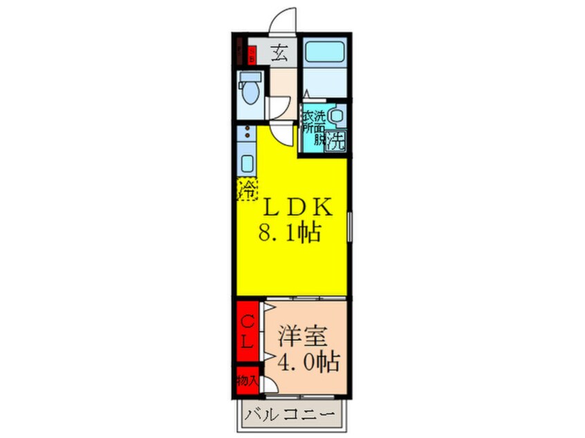 間取図 F asecia violet