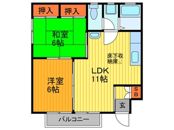 間取図 藤本第２ハイツ