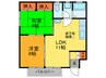 藤本第２ハイツ 2LDKの間取り