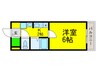 ミシェール住之江 1Kの間取り
