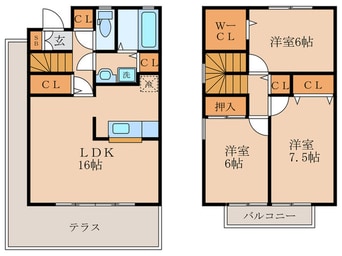 間取図 エタ－ナルウッド