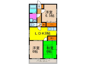 間取図 パ－ルレジデンスⅠ