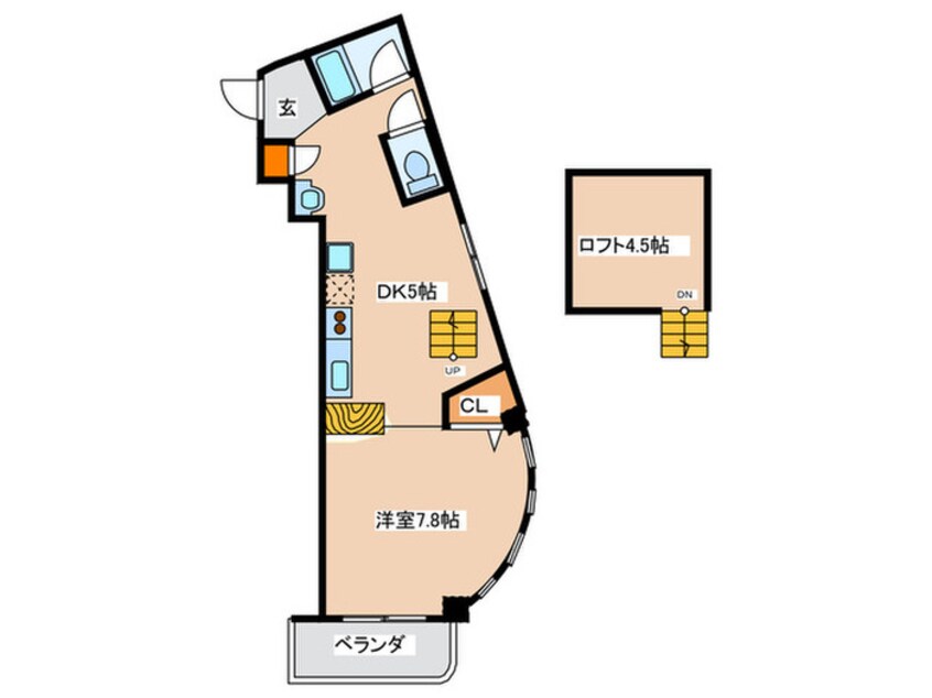 間取図 ボンジュ－ル九条南