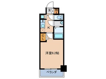 間取図 プレサンス扇町駅前(1107)