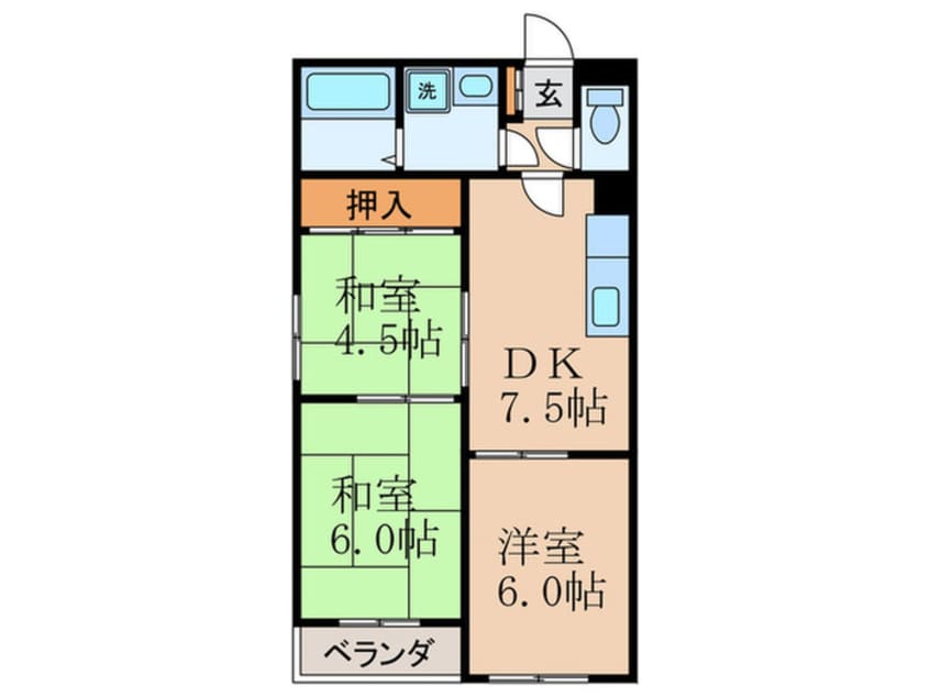 間取図 ハウスオブロ－ゼⅢ
