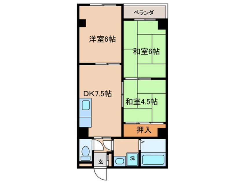 間取図 ハウスオブロ－ゼⅢ
