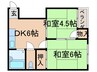 マンションフレンズ 2DKの間取り