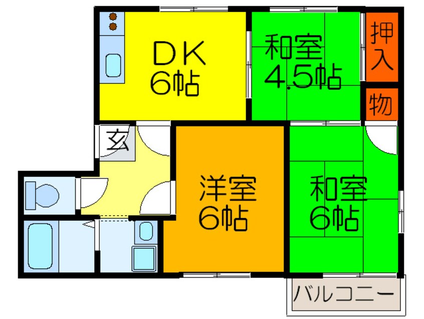 間取図 濱澤ハイツ