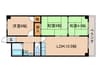 ファミーユ南高田 3LDKの間取り