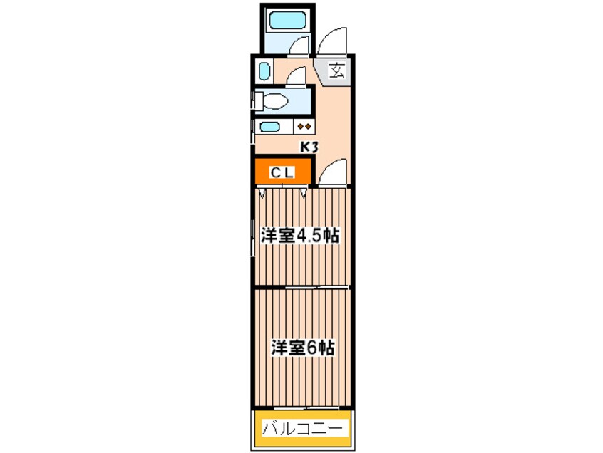 間取図 アリタマンション日本橋