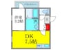 サニ－ヒル 1DKの間取り