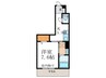 Ｃｒｅｓｃｅｒｅ洛北 1Kの間取り