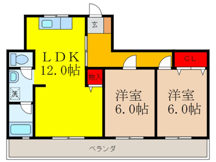 間取図 北邑ビル